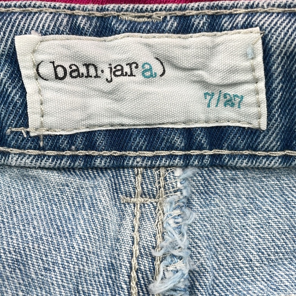 NWT‎ Banjara High Rise Straight Leg Crop Floral Embroidered Jeans Women’s Size 7 - Picture 6 of 8